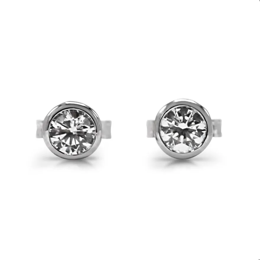 0.52ct Diamond Studs - 18ct White Gold