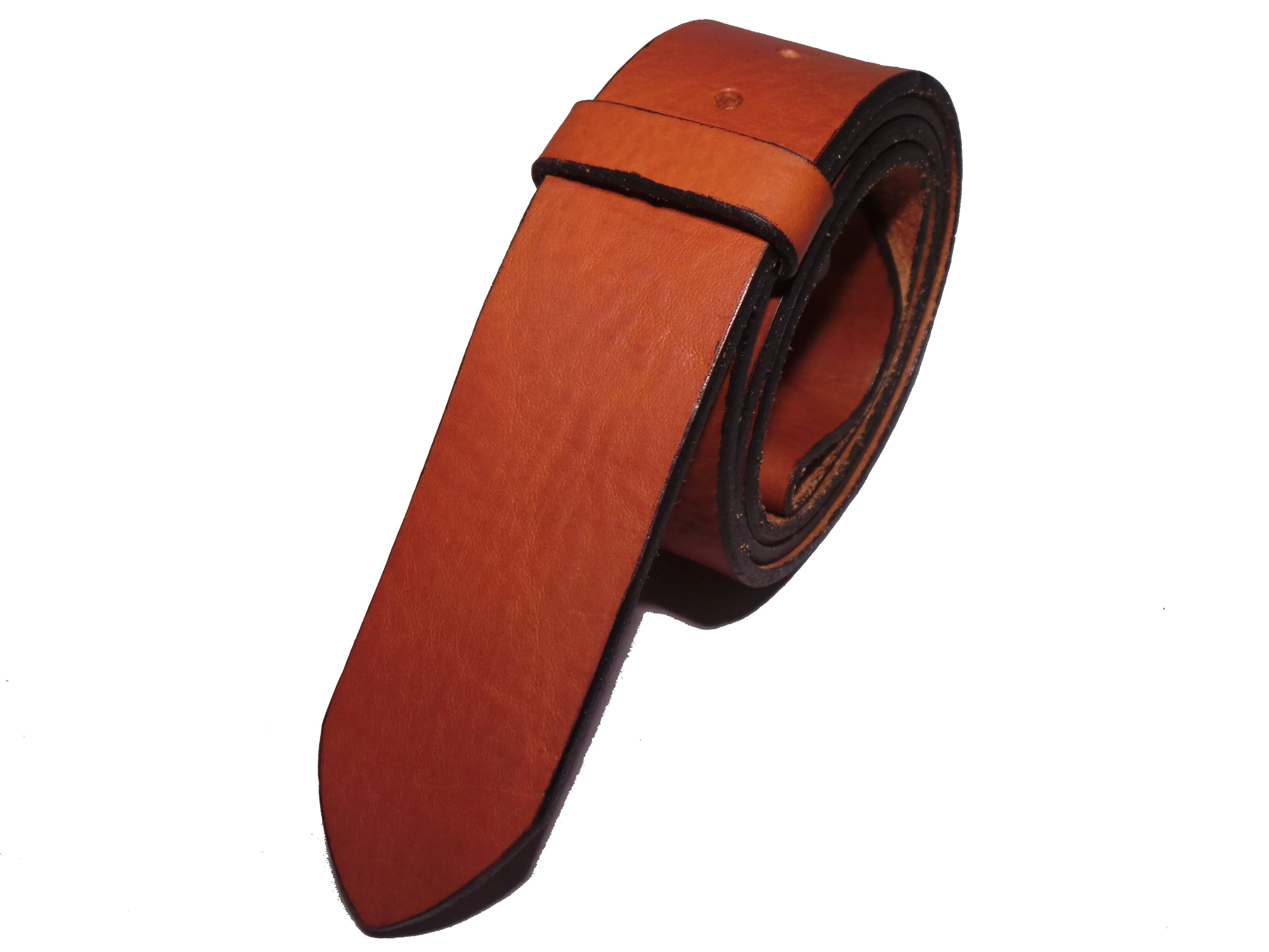 100% Real Brown 2" Inch (50mm) Leather Belt Strap