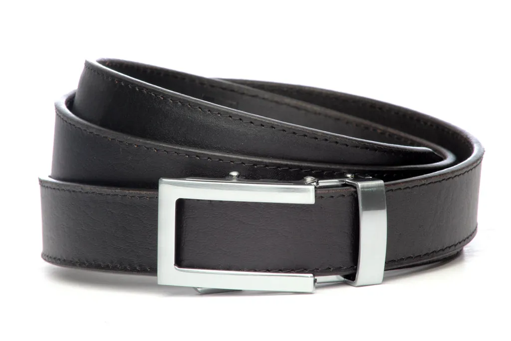 1.25" Black Buffalo Leather w/buckle