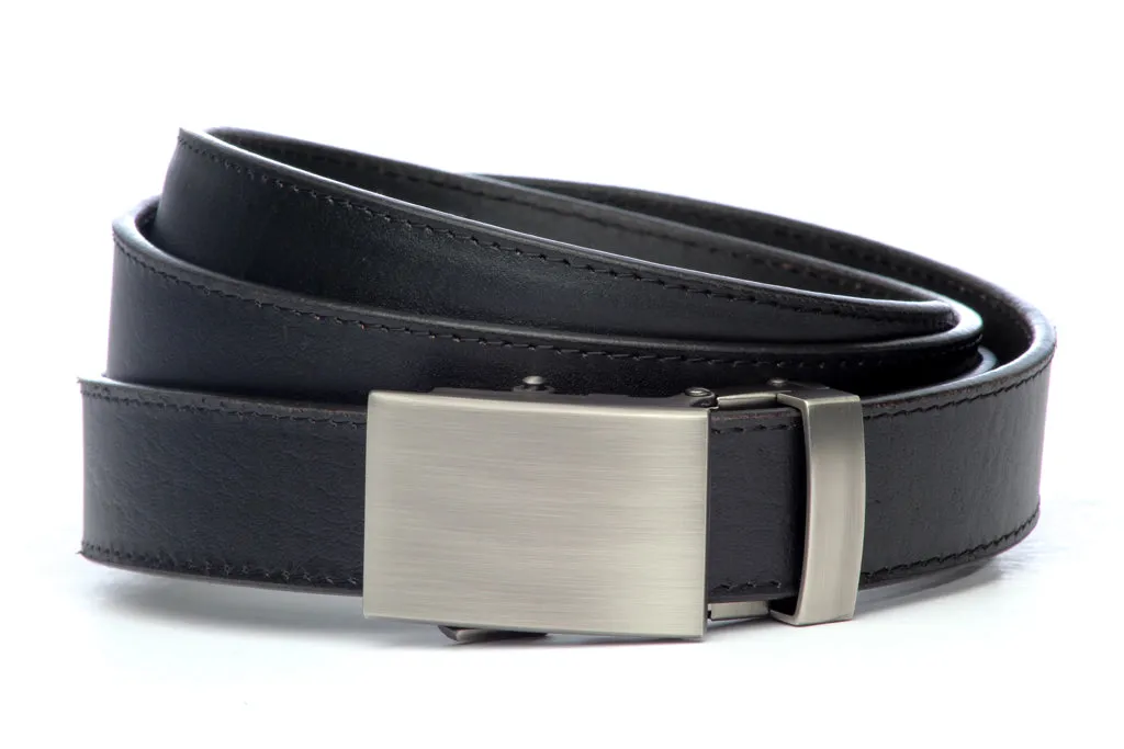 1.25" Black Buffalo Leather w/buckle