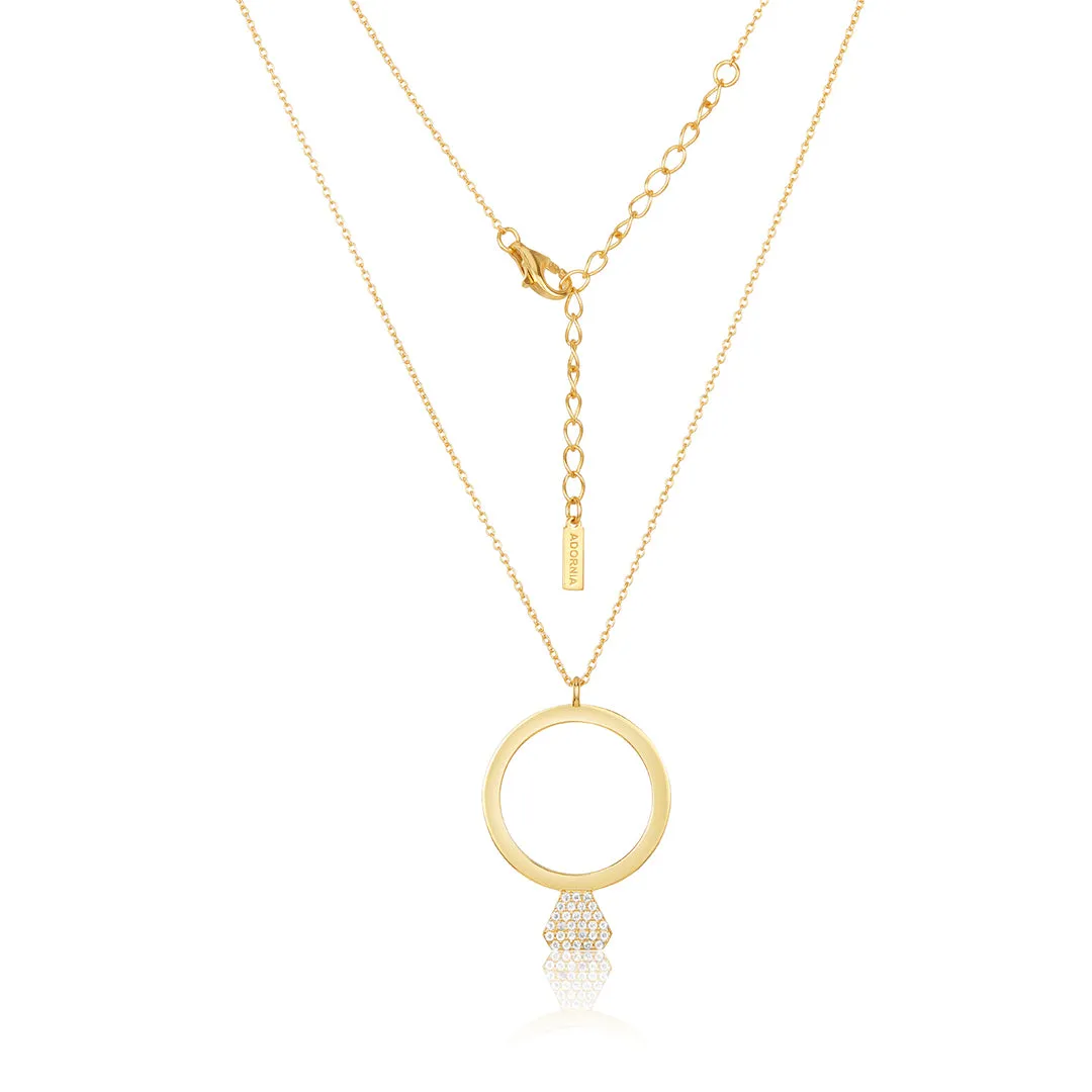 14k Gold Vermeil Bride Pride Necklace