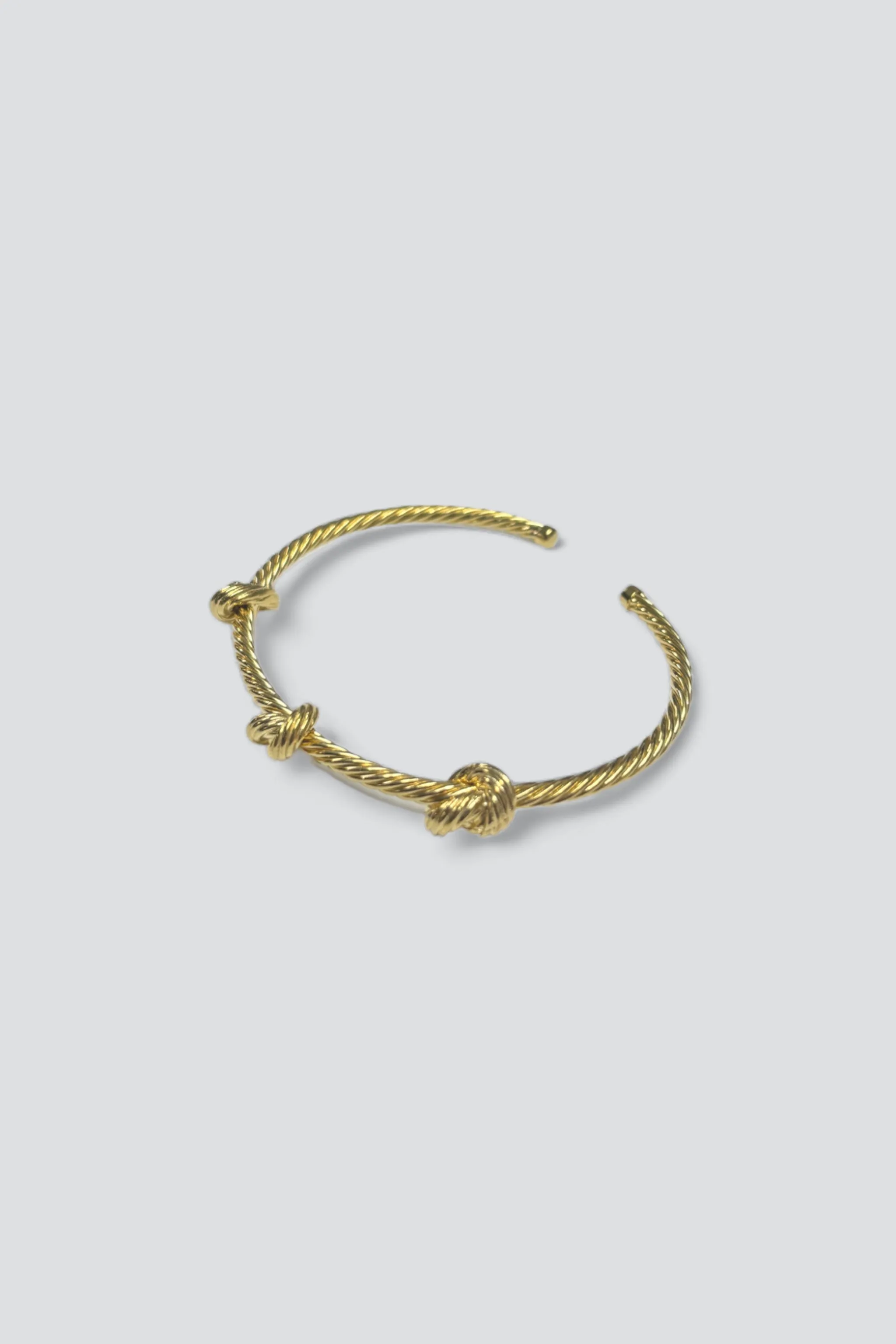 14K Gold Vermeil Knot Cuff Bracelet