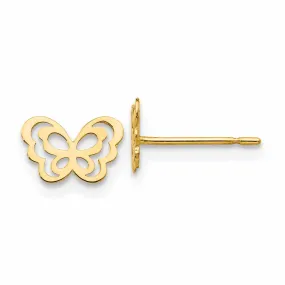 14k Madi K Childrens Butterfly Post Earrings