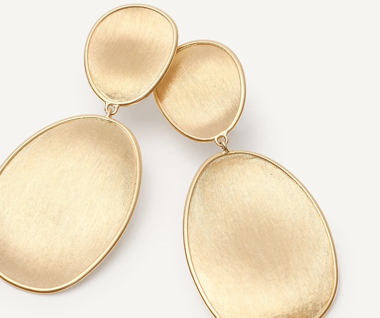 18K Yellow Gold Double Drop Earrings