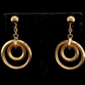 1960s Bergere Drop Earrings