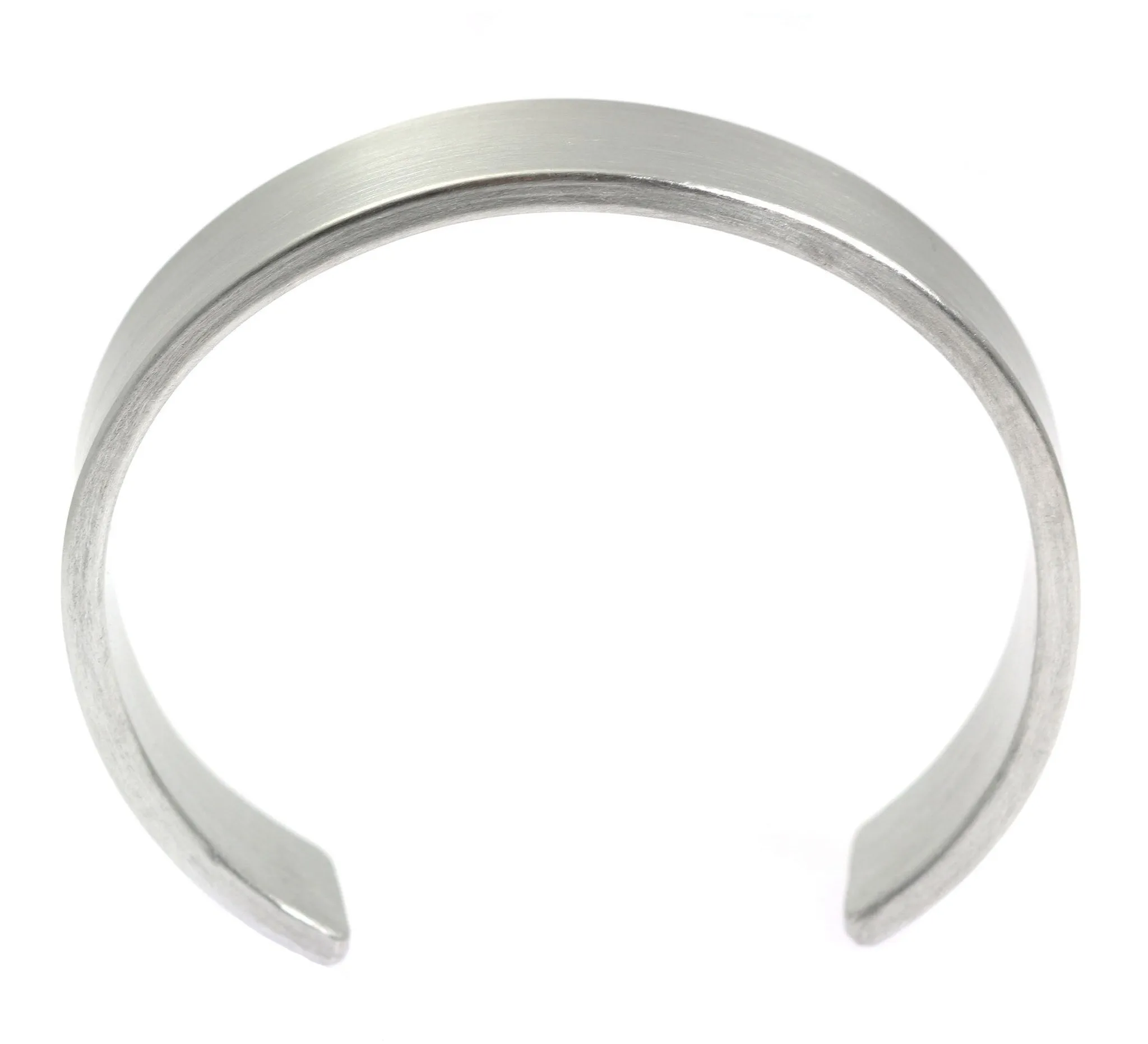 19mm Brushed Aluminum Cuff Bracelet