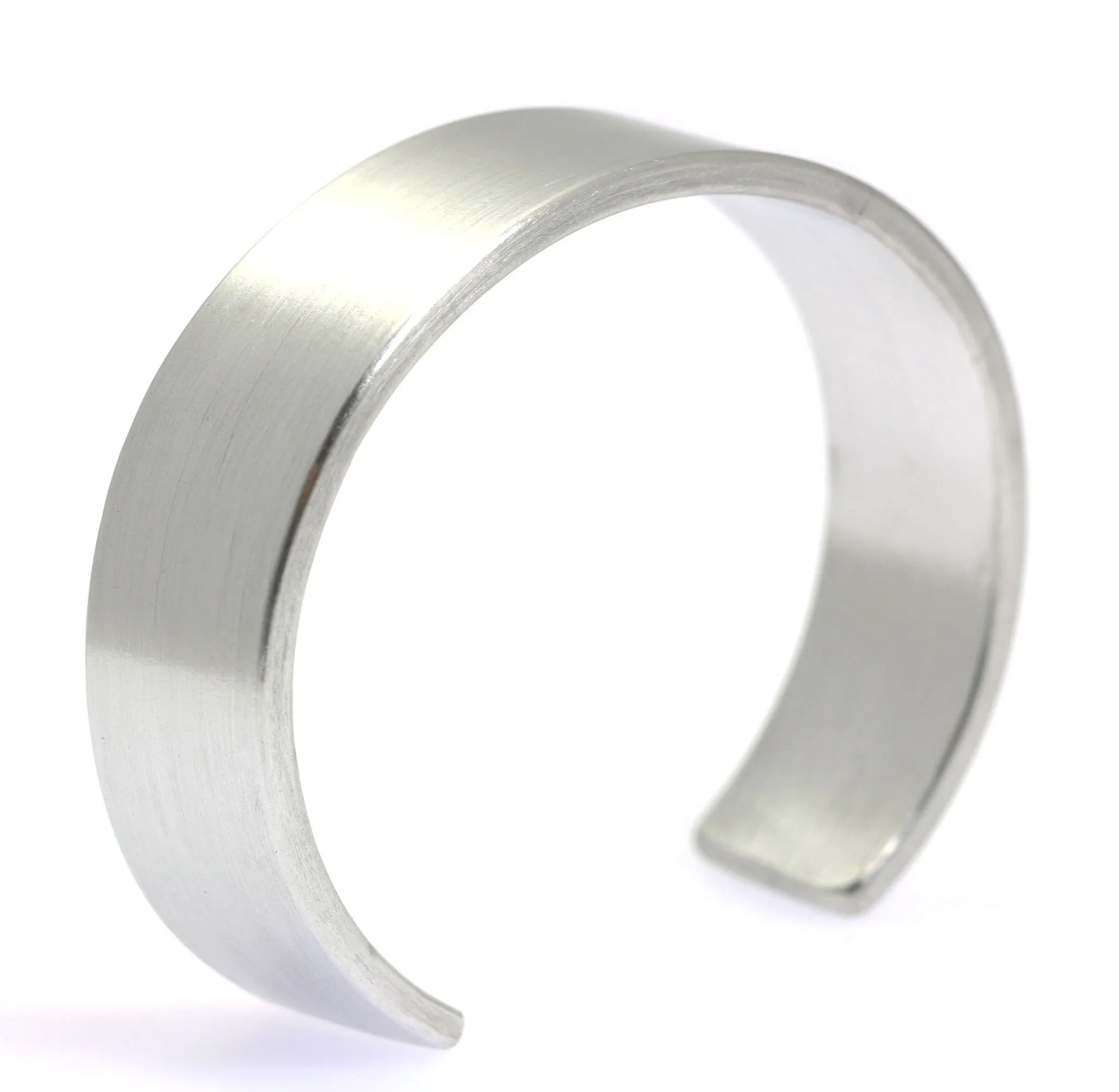 19mm Brushed Aluminum Cuff Bracelet