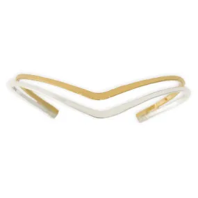 2 Tone Princess Cuff Bracelet