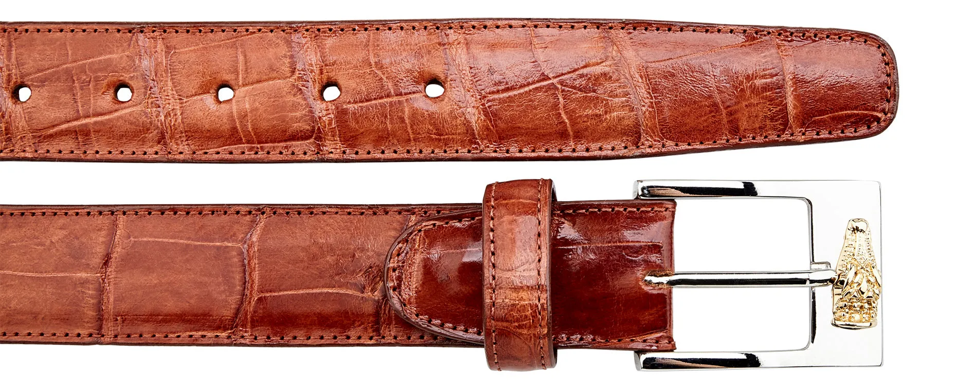 2008 Alligator Belt - Cognac