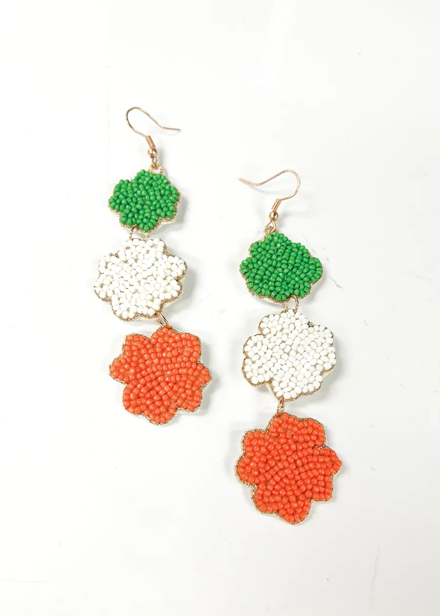 3 Clovers Drop Earrings