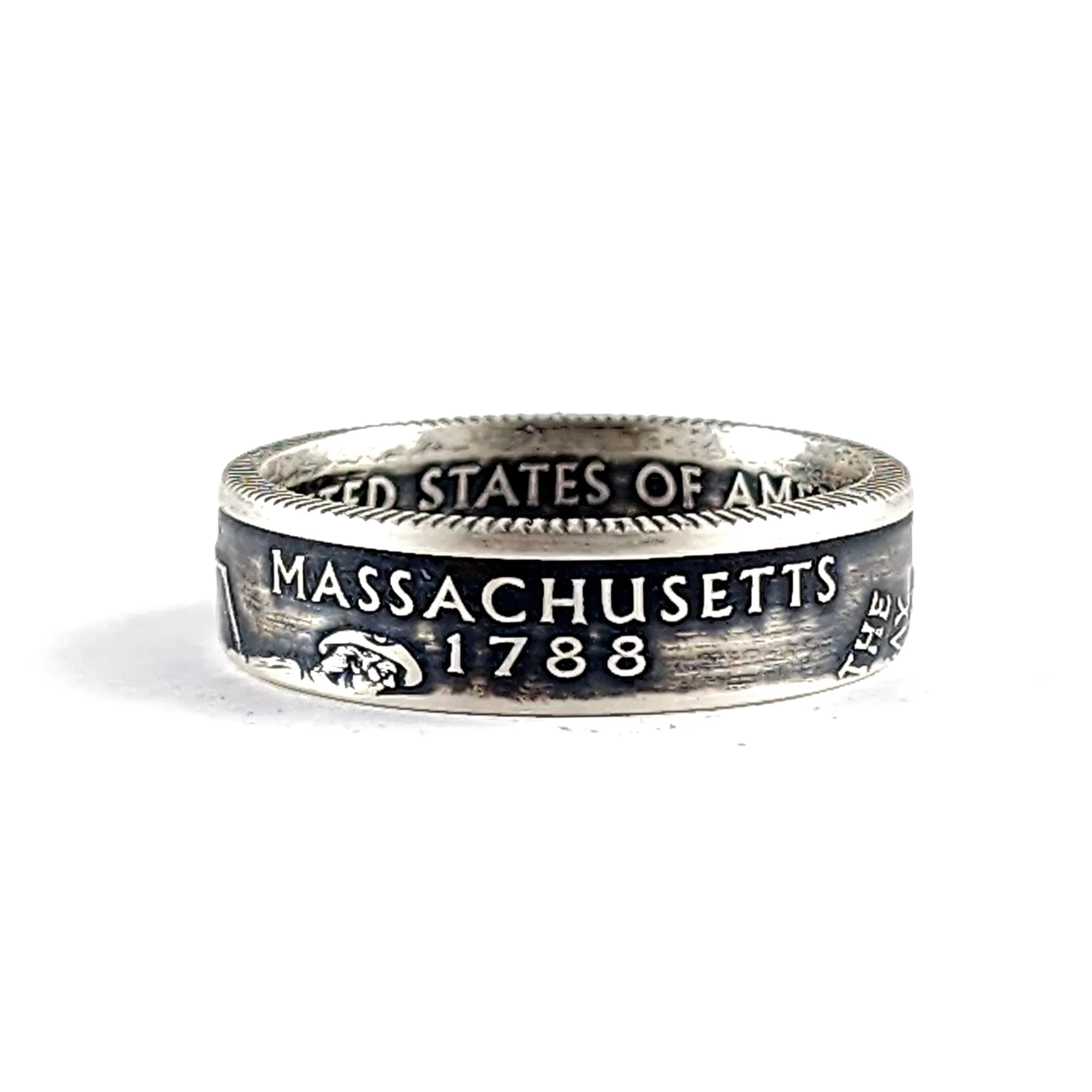 90% Silver Massachusetts Quarter Ring