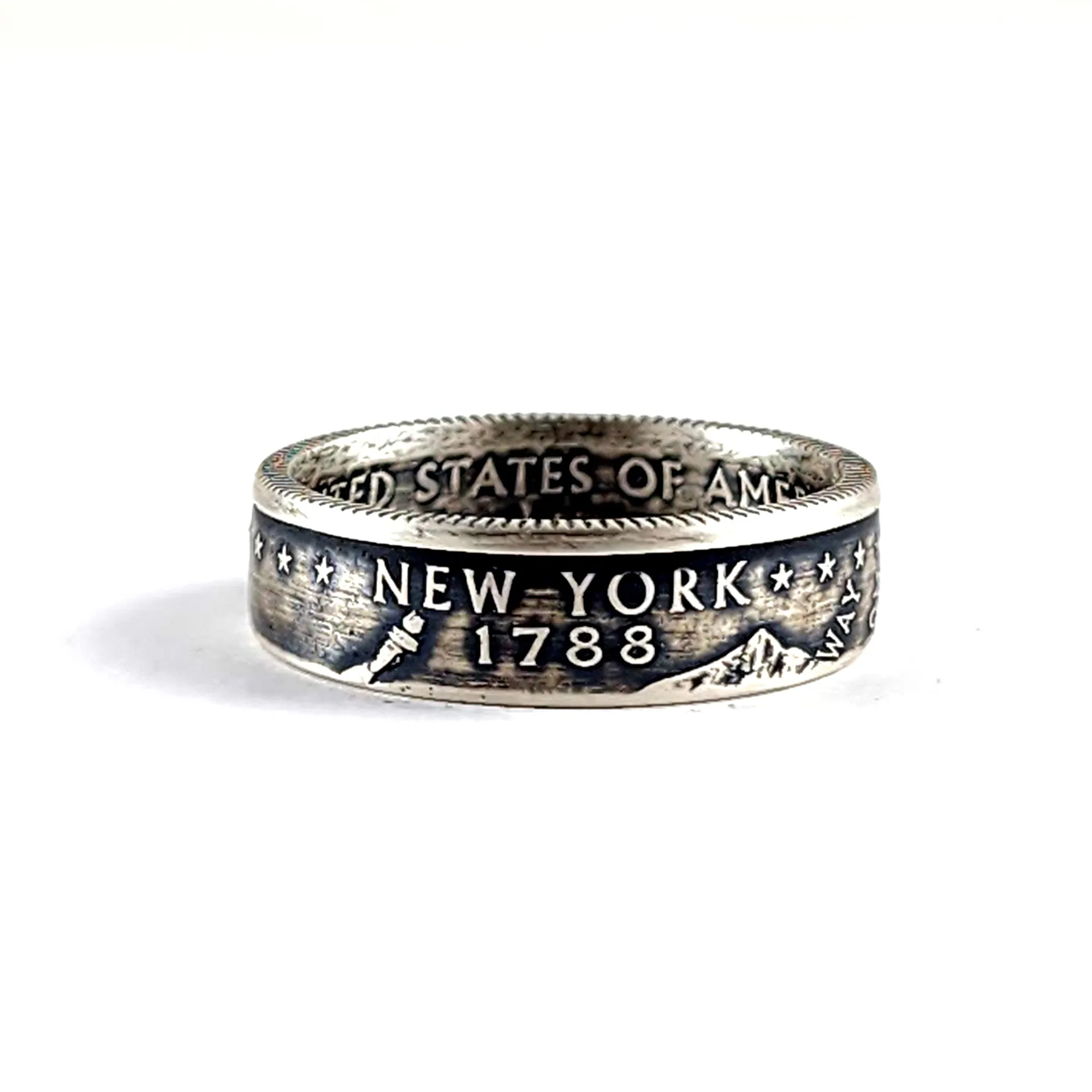 90% Silver New York Quarter Ring