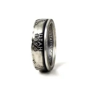 90% Silver Utah Quarter Ring