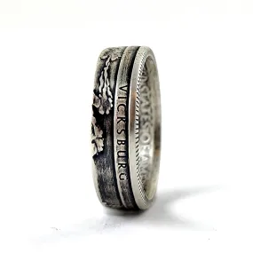 90% Silver Vicksburg National Park Quarter Ring