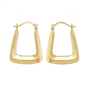 9ct Yellow Gold Creole Earrings ER550N