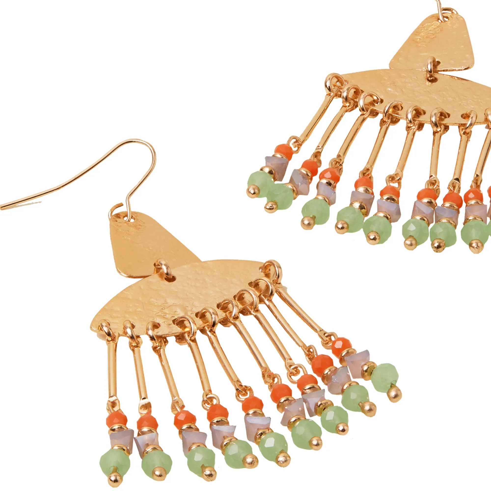 Accessorize London Women's Multi Beaded Chandelier Earrings