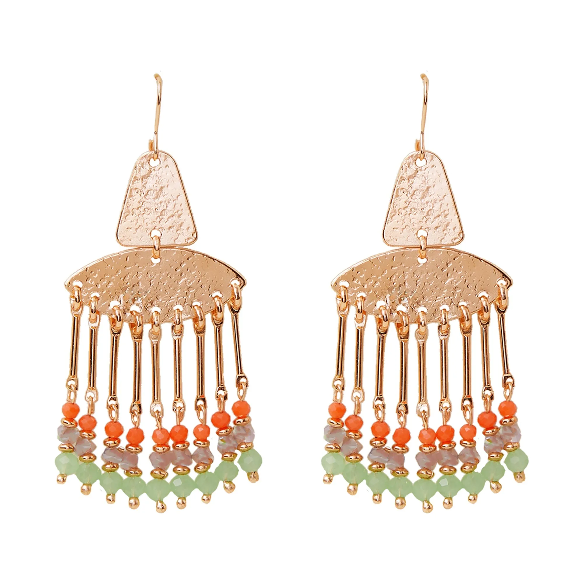 Accessorize London Women's Multi Beaded Chandelier Earrings