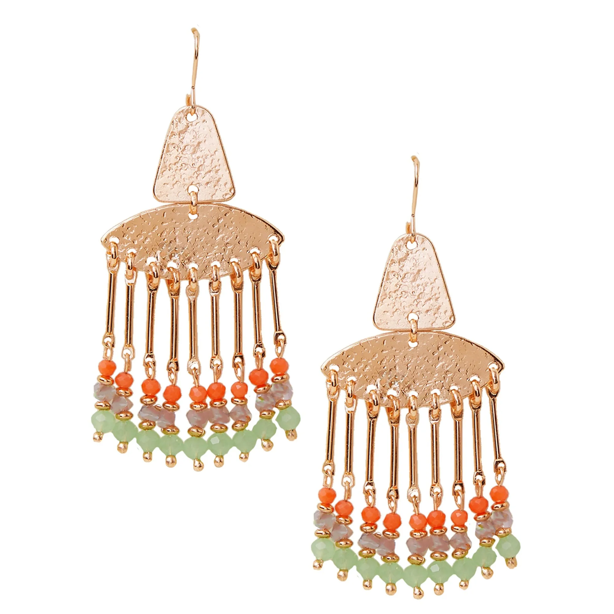 Accessorize London Women's Multi Beaded Chandelier Earrings