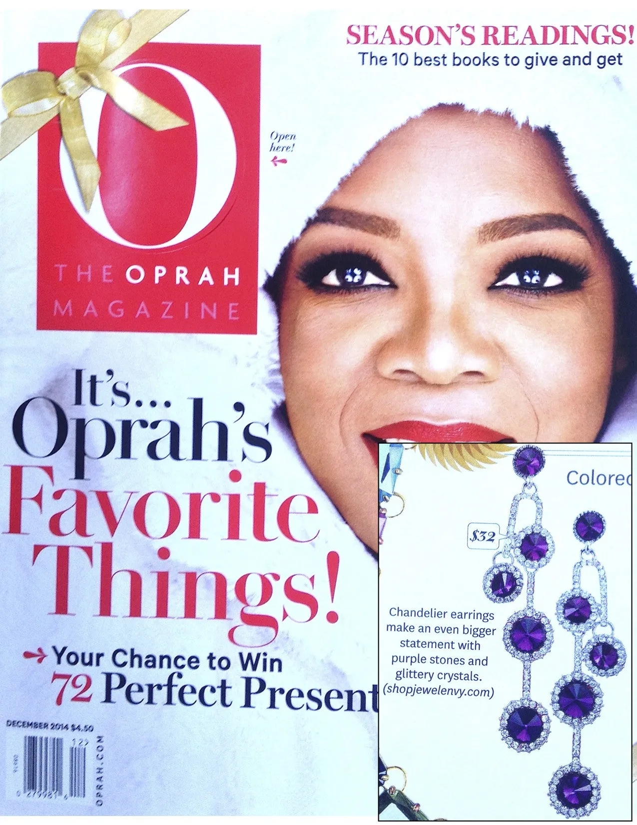 Amethyst Droplet Earrings (As seen in Oprah's "Favorite Things" issue)