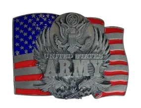 Army Flag Belt Buckle