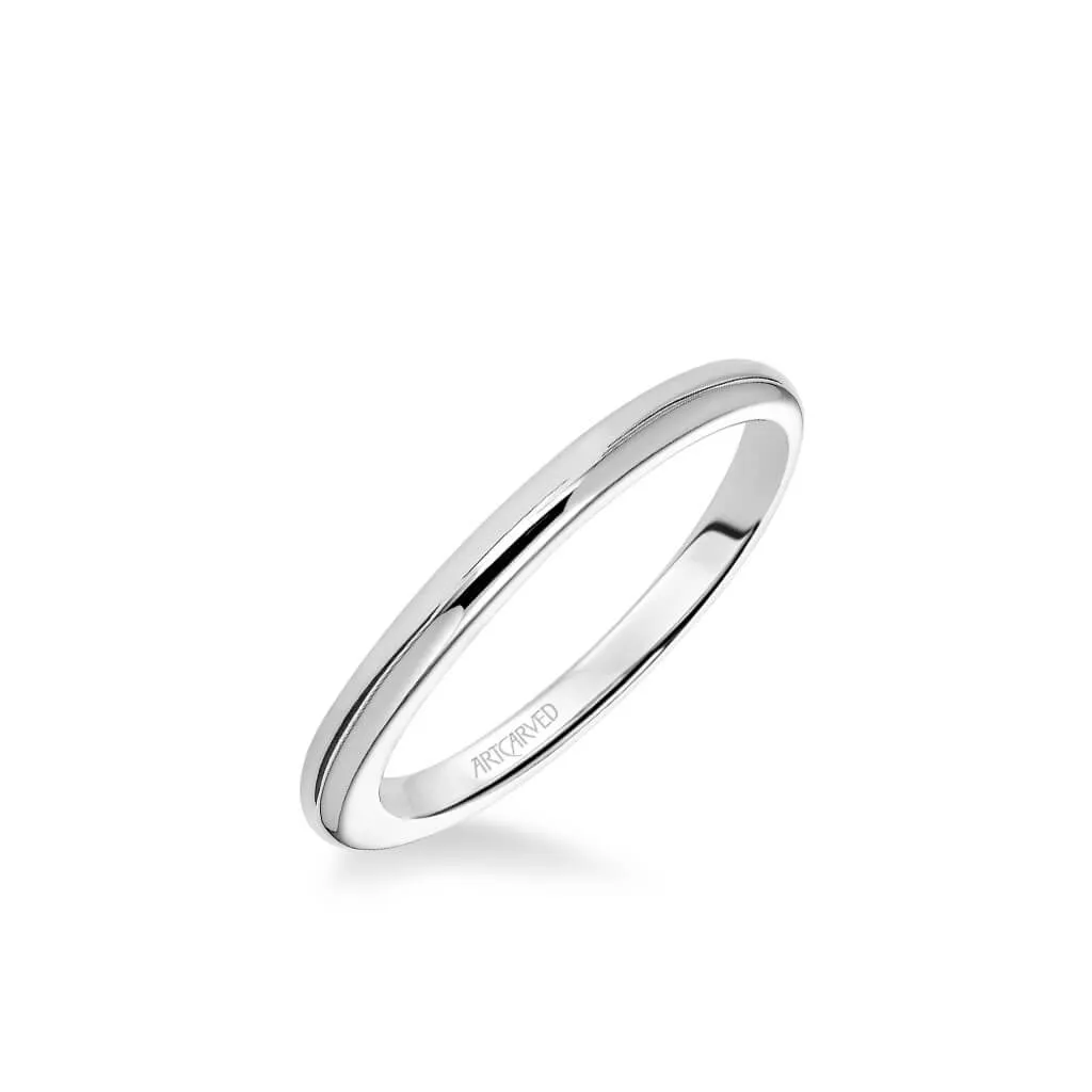 Artcarved April High Polish Straight Wedding Ring