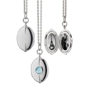 Ava Stone Locket Necklace