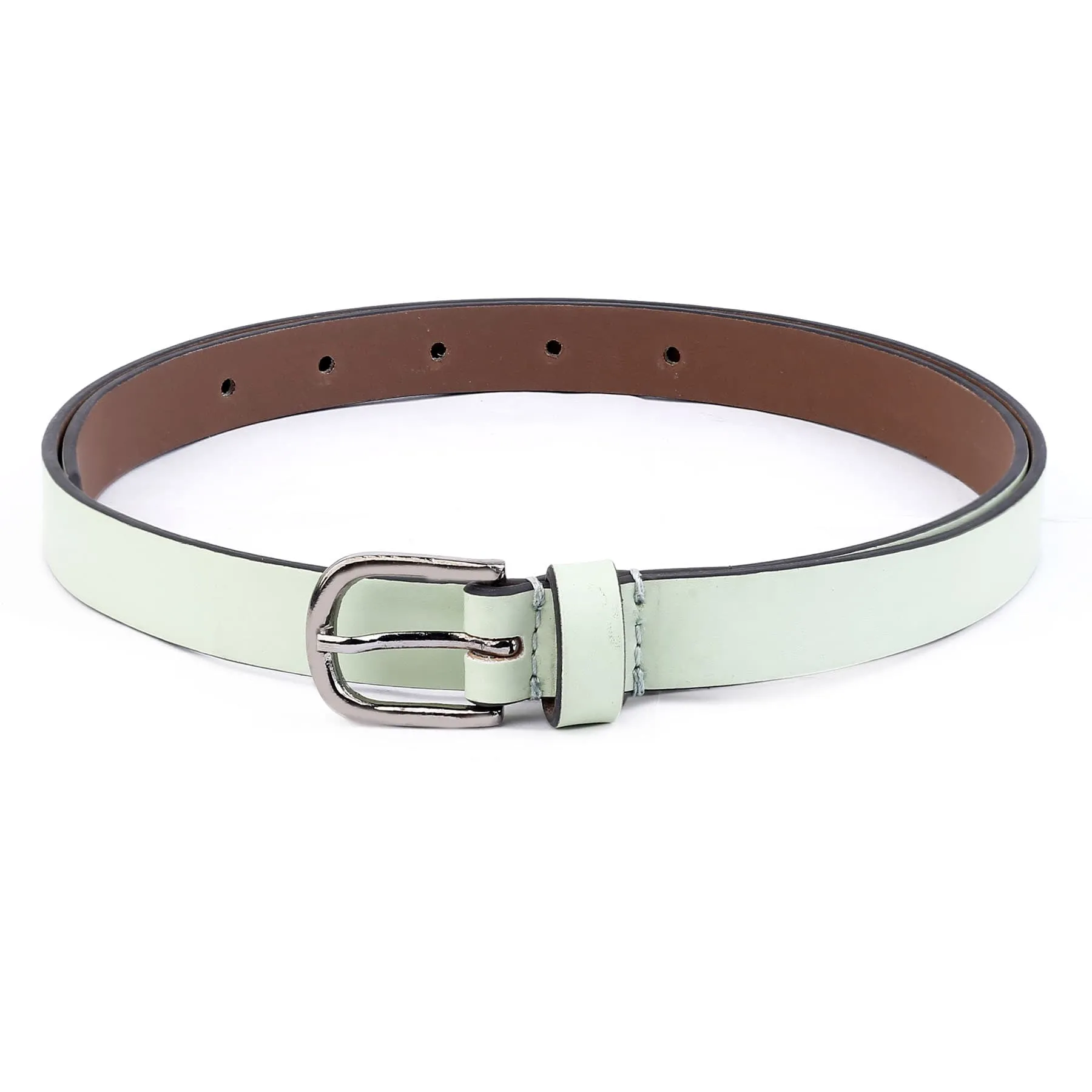 Bacca Bucci Women Leather Belts with Imported Nickle Free Buckle | Width : 20 MM | Solid Color Luster Finish Belt