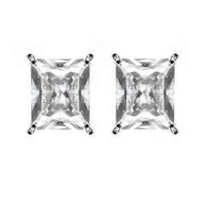 Belinda Radiant CZ Stud Earrings – 9mm | 3ct