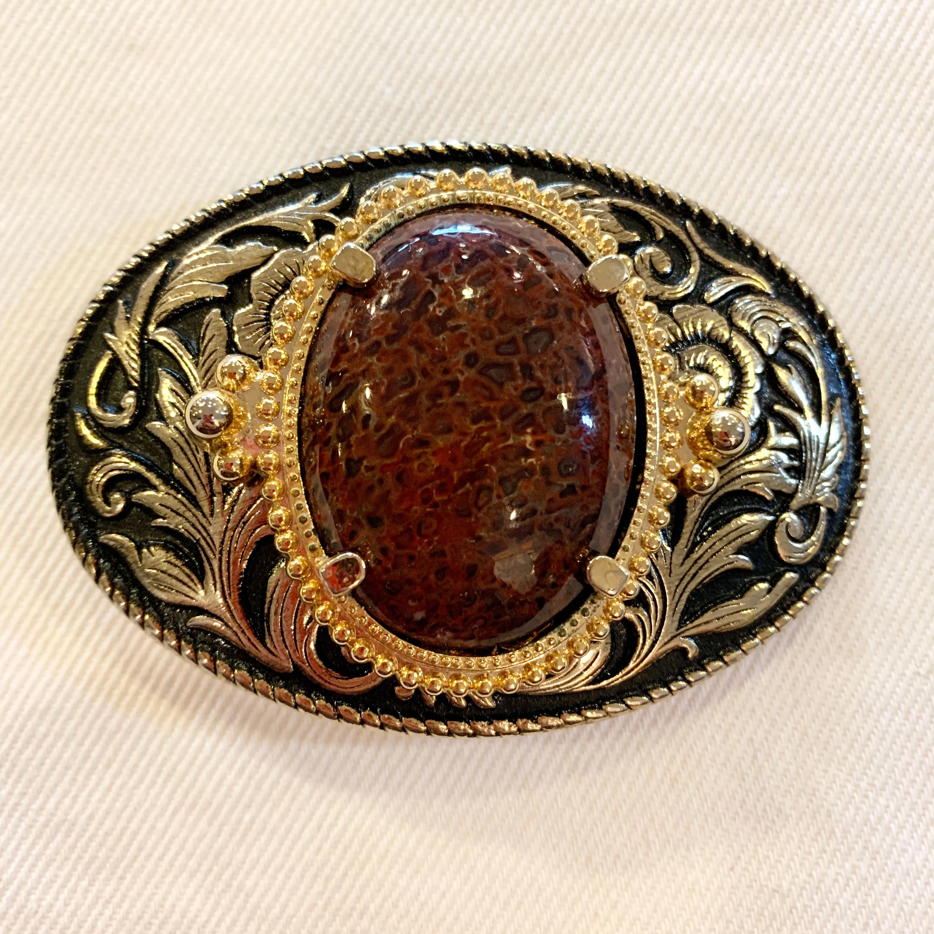 Belt Buckle: Dinosaur Agate