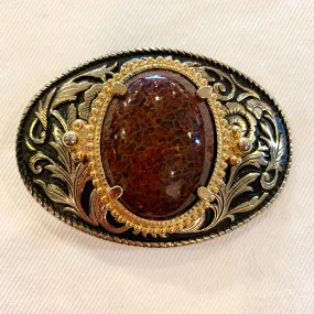 Belt Buckle: Dinosaur Agate