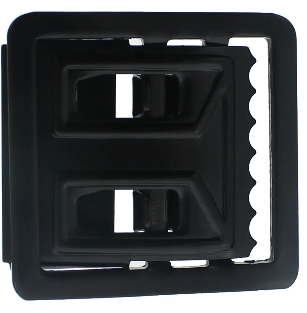 Black - Open Face Military Web Belt Buckle