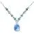 Blue Topaz Briolette with Topaz Accents in 14K Rose Gold  11.3ctw