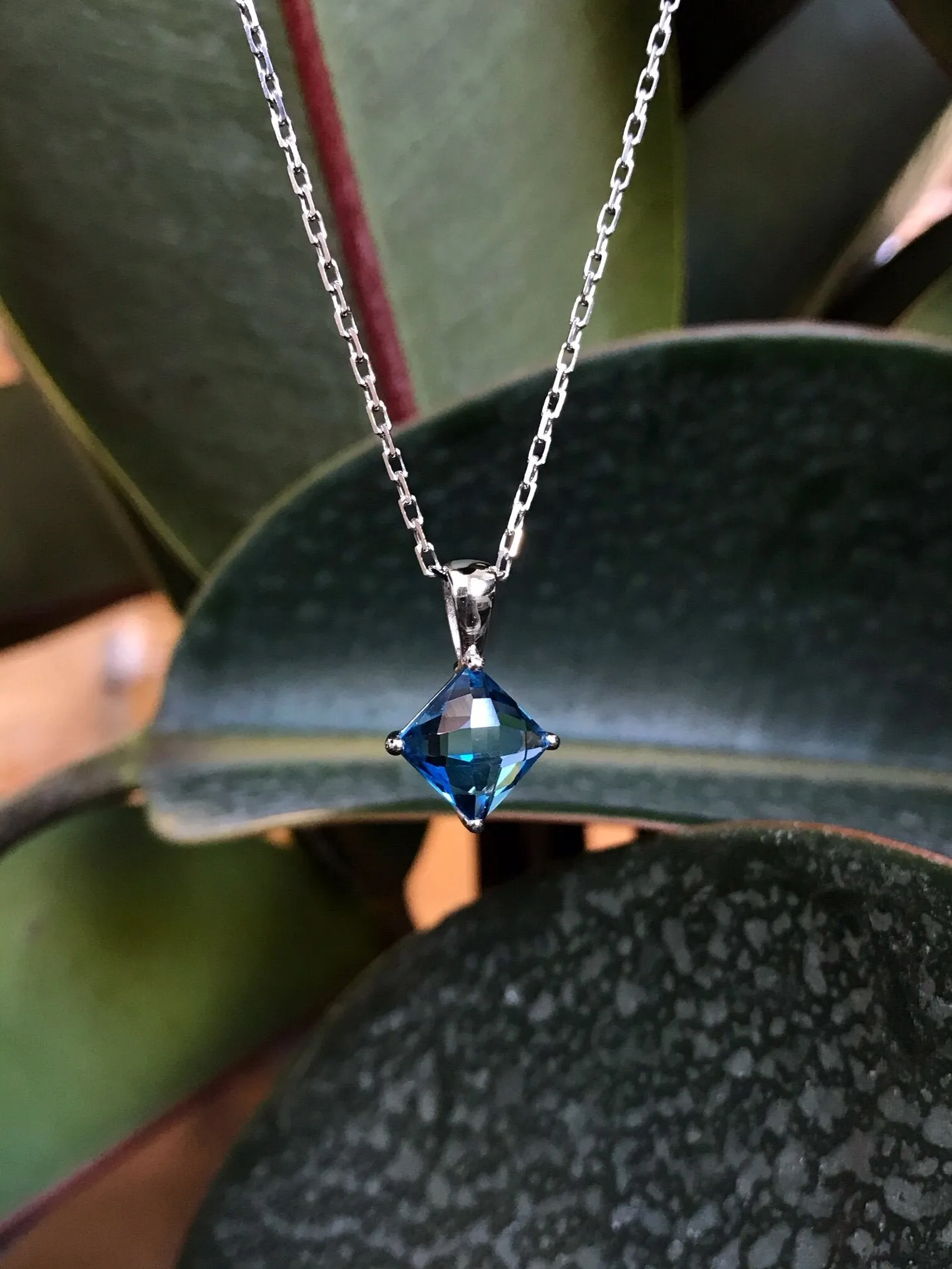 Blue Topaz Necklace