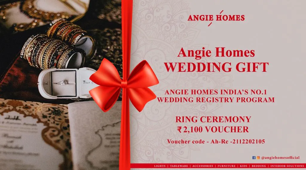 Book Online Ring Ceremony Voucher with AngieHomes