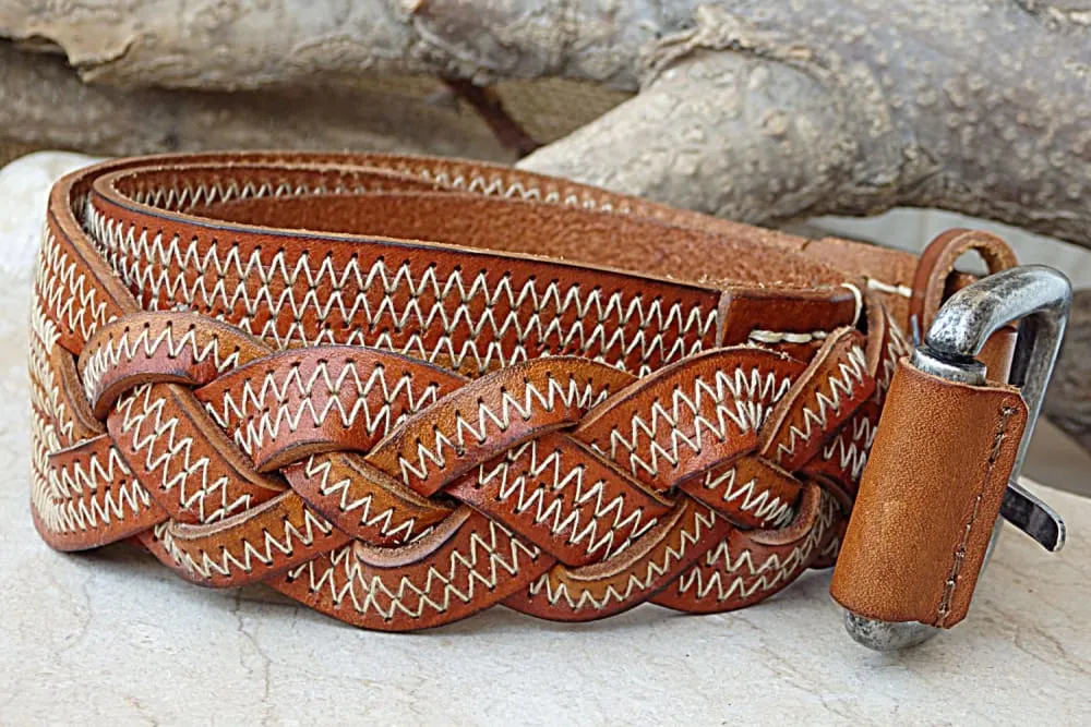 Braided belt.