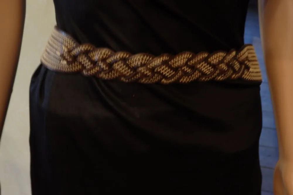 Braided belt.