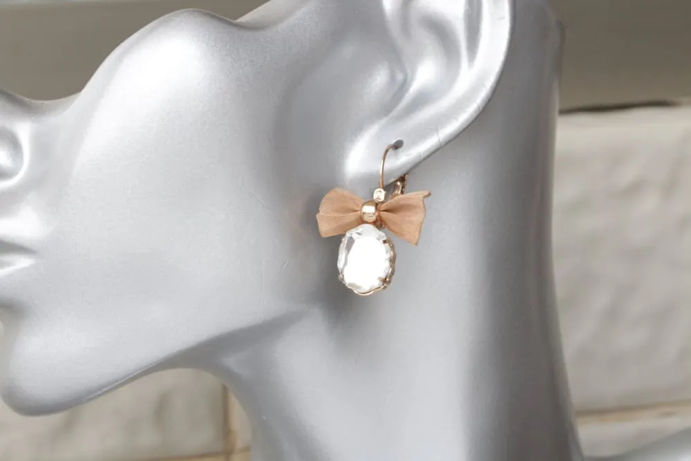 BRIDAL BOW EARRINGS