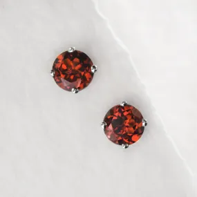 Bright Garnet Studs