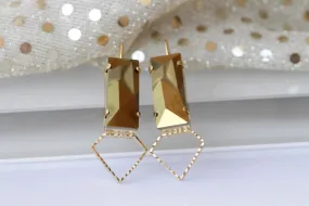 BRONZE BRIDAL EARRINGS