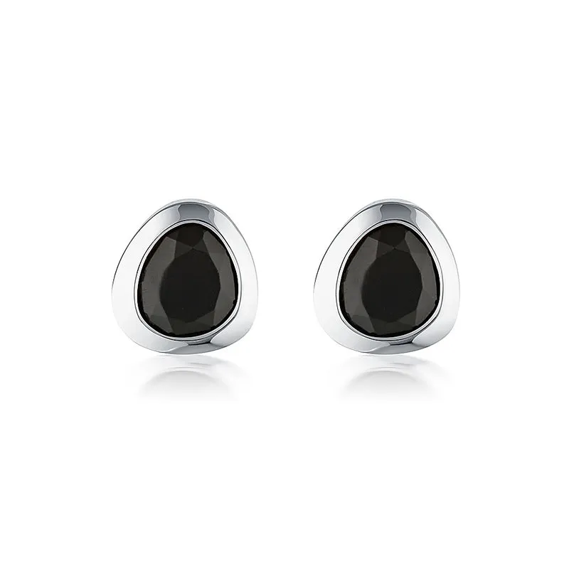 CELEBRATION STUDS - BLACK AGATE