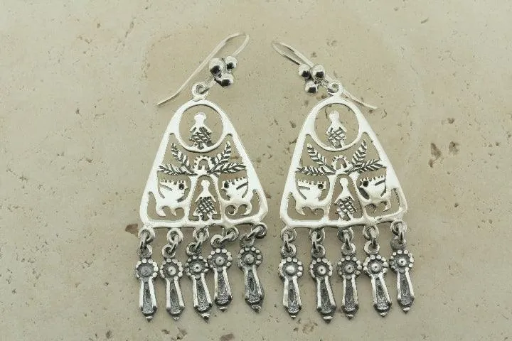 chandelier tree of life earring