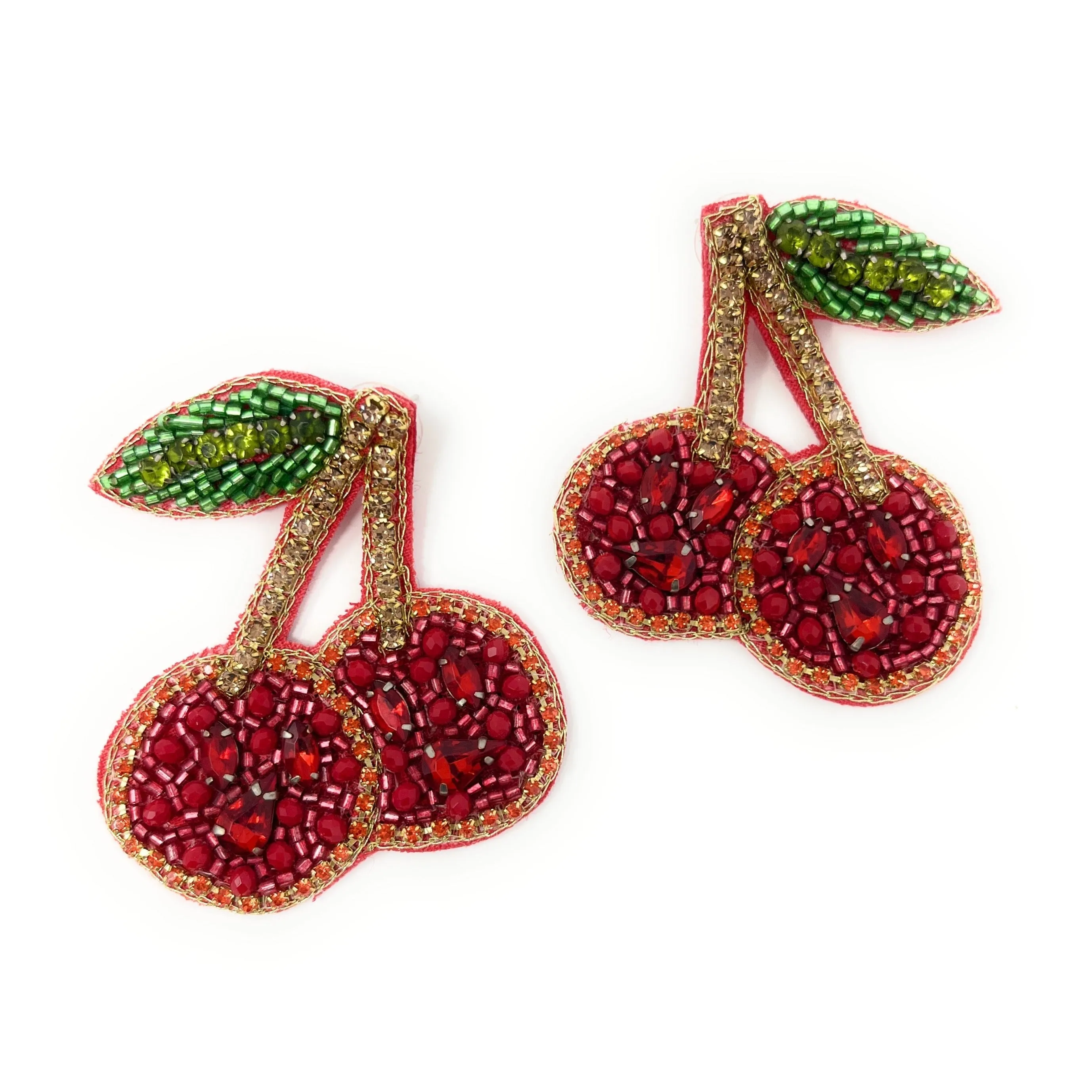 Cherry Beaded Earrings