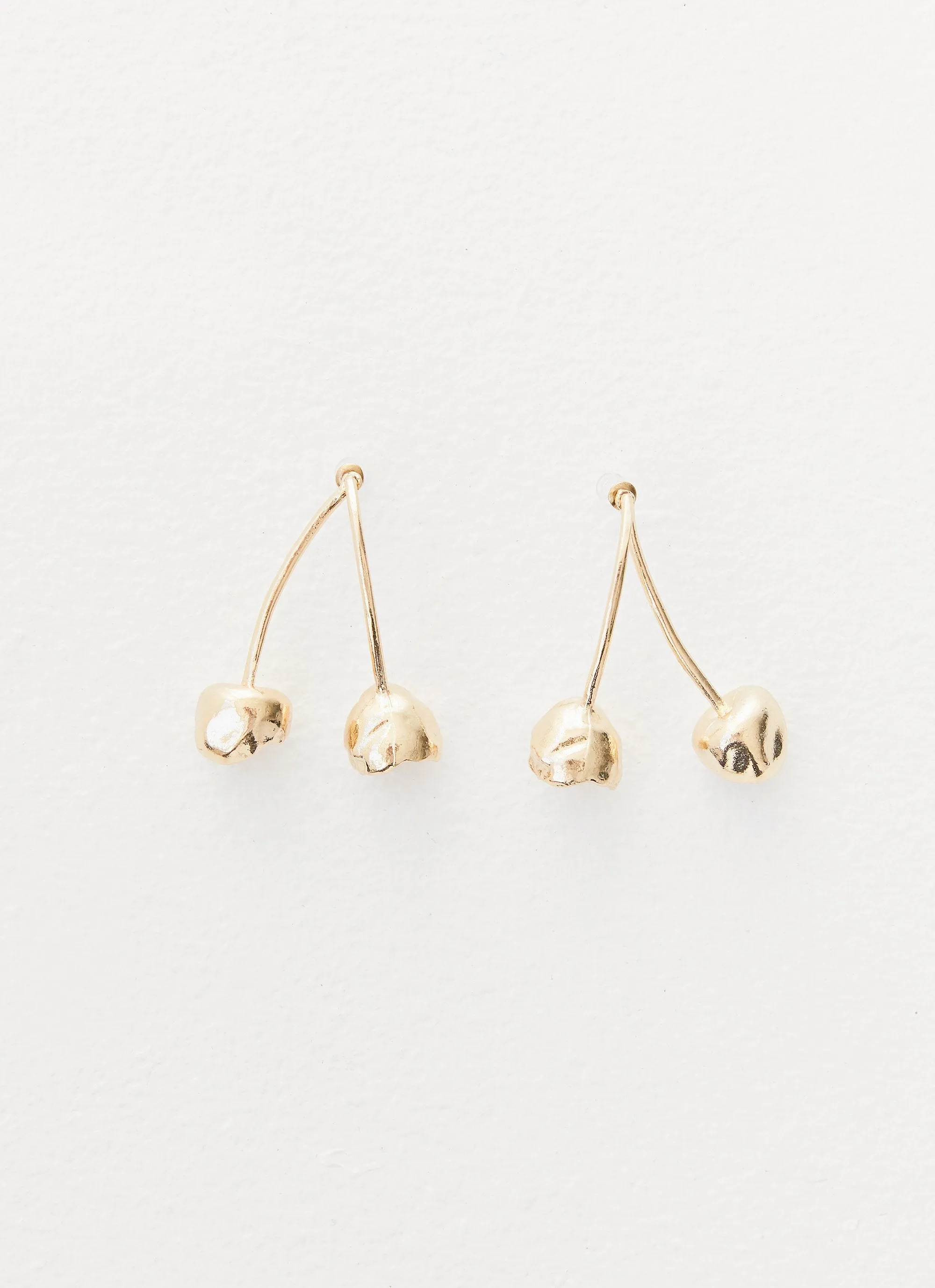 Cherry Forever Earrings - Gold