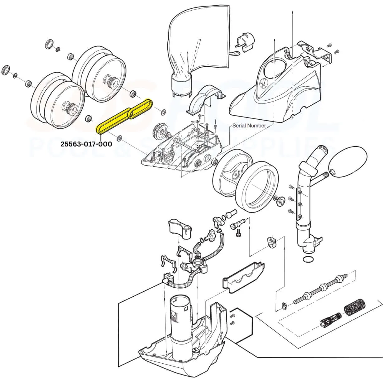 CMP Belt Kit For Polaris 360 and 380 Cleaners | 9-100-1017 | 25563-017-000