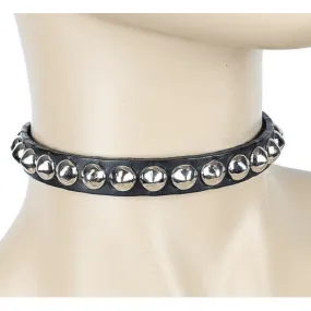 Cone Stud Leather Choker