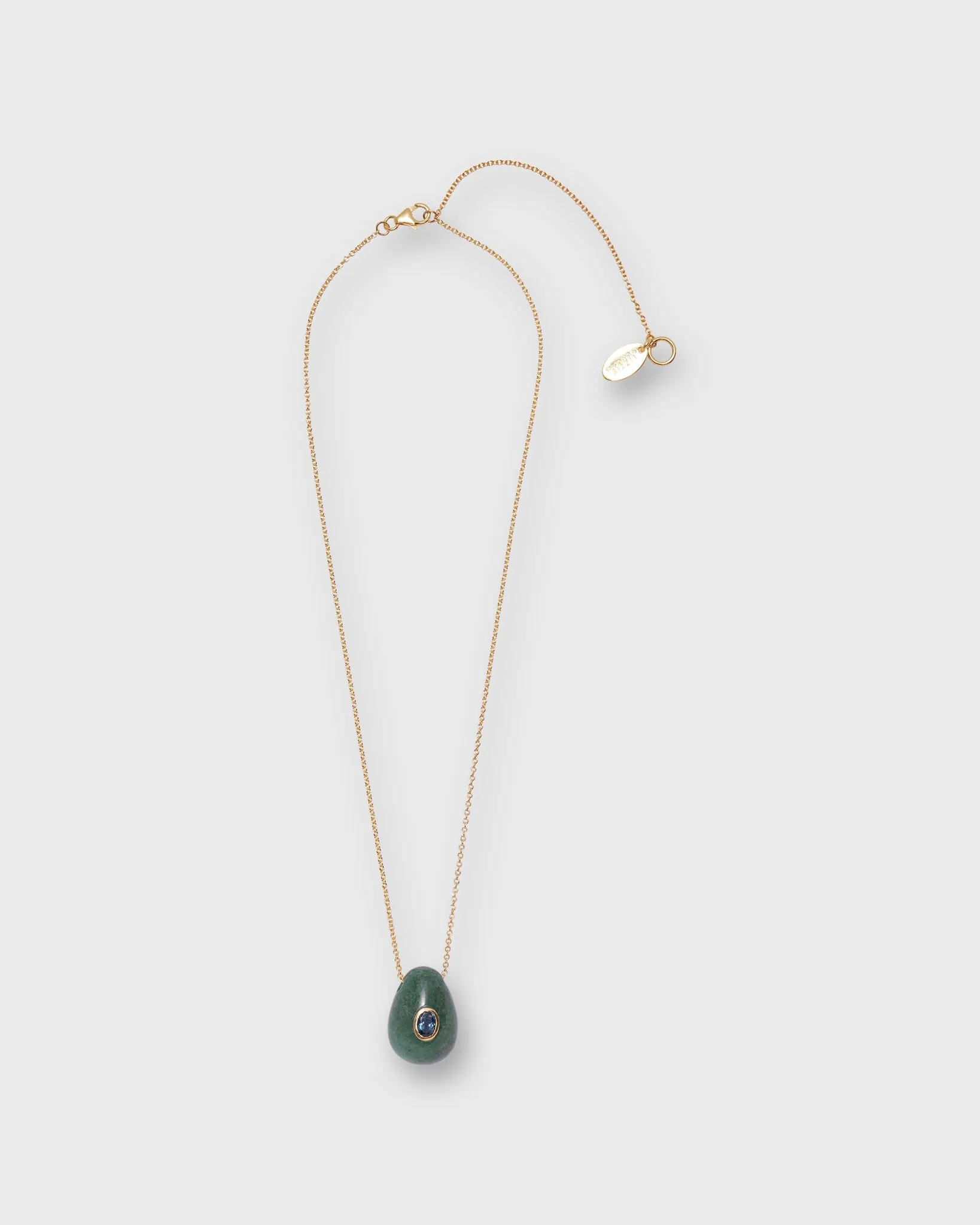 Constance Necklace in Green Jade