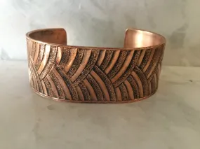 Copper Cuff Bracelet Art Deco