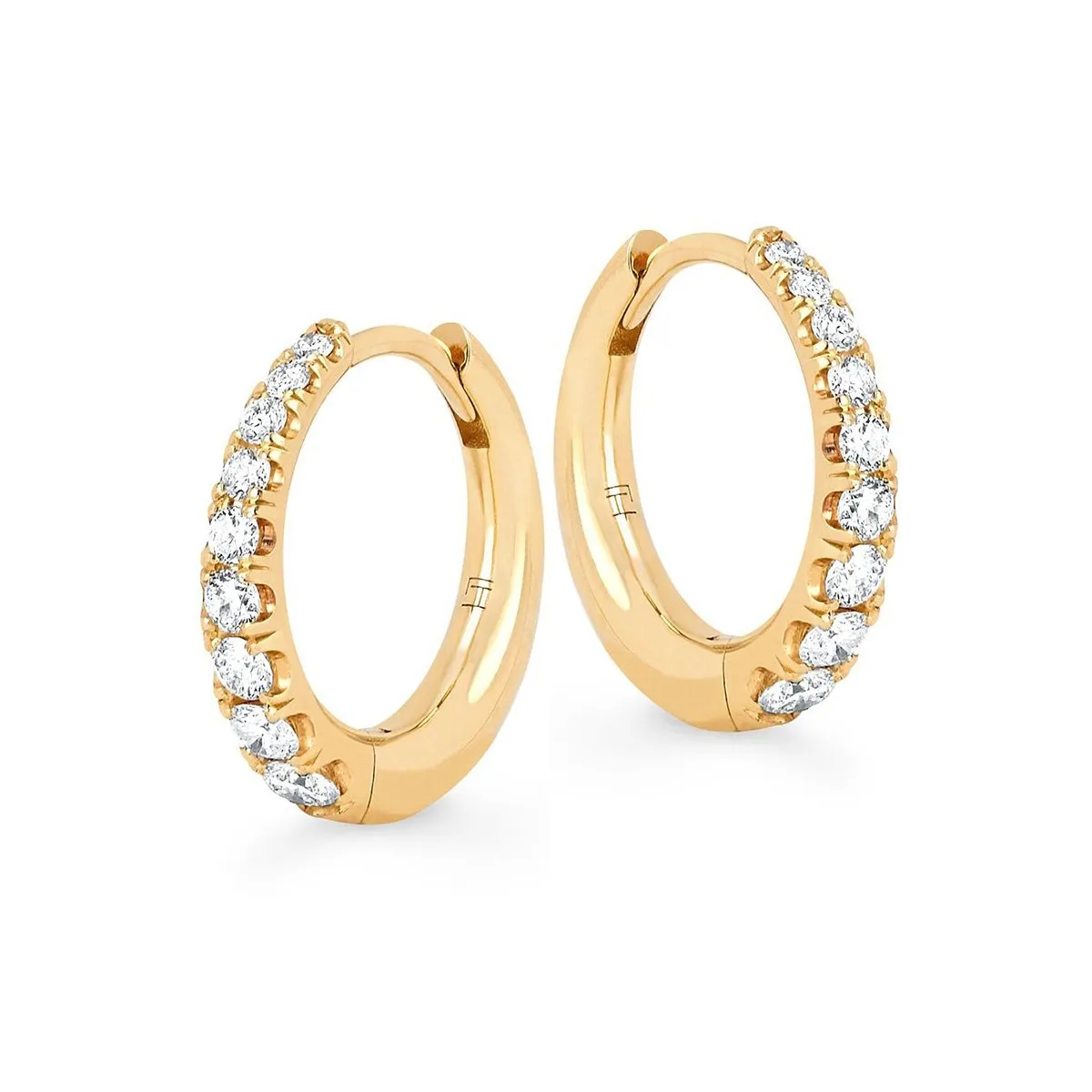 Crescent Pavé Unity Hoops