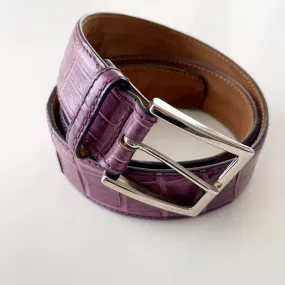 CROCODILE LEATHER Belt