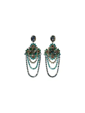 Crystal Chandelier Statement Earrings - EBP49ASEMC